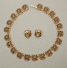 Trifari Four Leaf Clover and Rhinestone Necklace & Earrings — photo 3