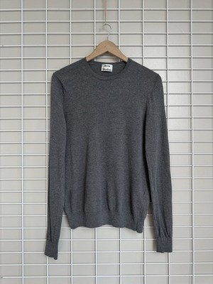 Acne Studios Clissold Wollpullover Herren Größe M Grau Strickpullover Vintage