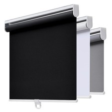 Cordless Roller Shades Blackout Blinds for Windows Room Darkening Rolled up Shad