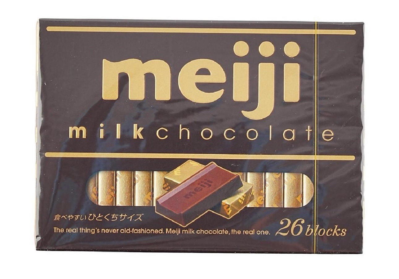 CAJA Chocolate con Leche Meiji (26 piezas) Chocolate Meiji (VENDEDOR DE EE. UU.)
