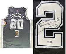 Manu Ginobili signed Jersey San Antonio Spurs Basketball JSA Authentication