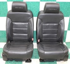 18 Yukon Denali Leather Black Heat Cool Dual Power Front Buckets Seats Pair 2x