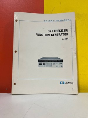 HP 03325-90012 3325A Function Generator Operating Manual