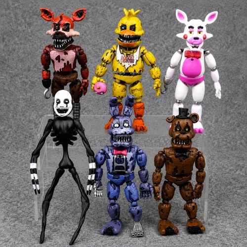 6PCS. Set Five Nights at Freddy's - 6" Action Figures FNAF Toys with Light - product listing photo