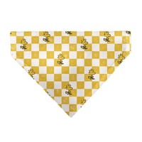 Peanuts Pet Bandana Peanuts Woodstock Pose Checker Yellow White Slip (Us Import)