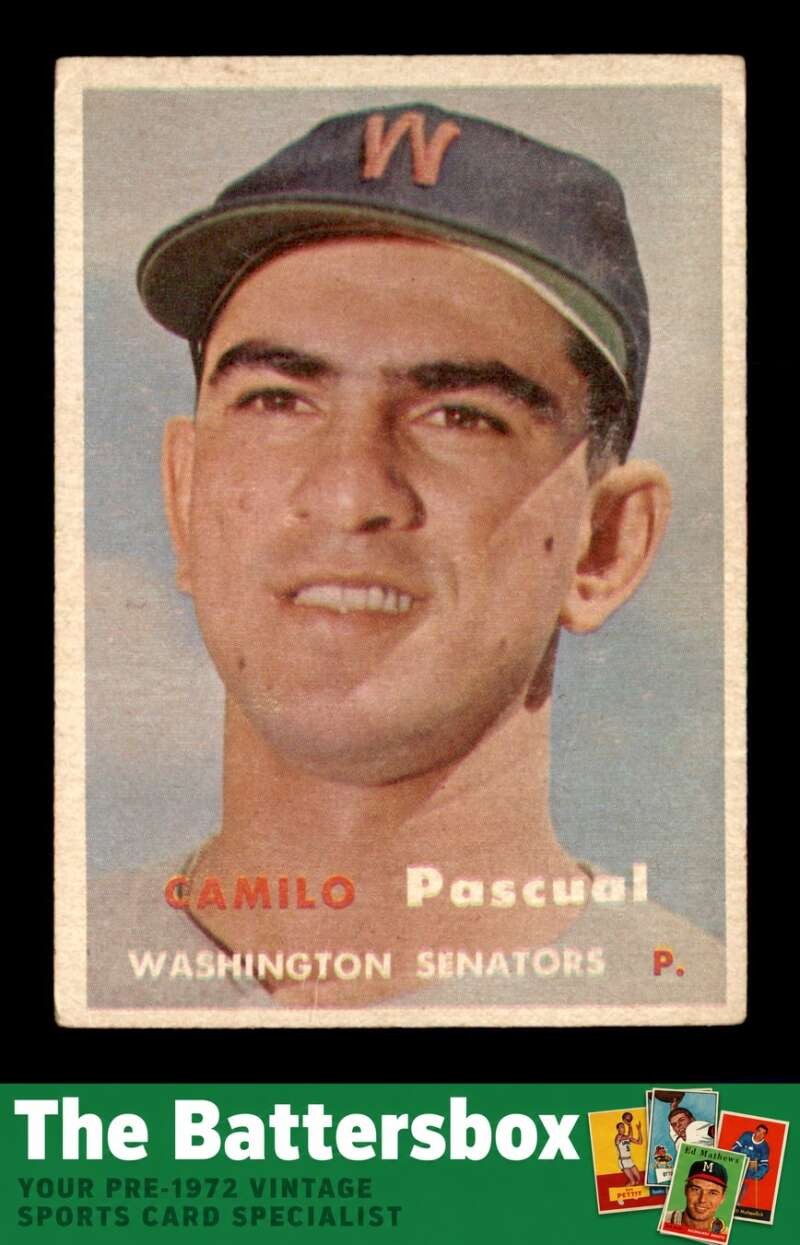 1957 Topps #211 Camilo Pascual   VG/VGEX X3744117