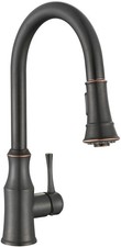 AS94ORB Oil Rubbed Bronze Kitchen Sink Faucet with Pull Down Sprayer Single H...