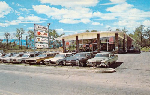 Vintage 1971 Olsen Todd Oldsmobile Cadillac Händler neuwertig NY Postkarte N04 - Bild 1 von 2