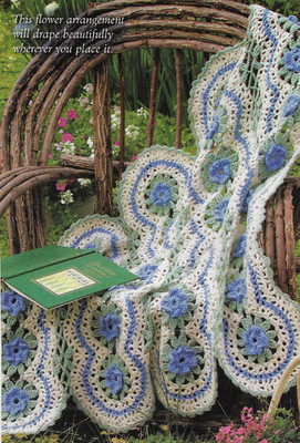 Flower Garlands Afghan crochet PATTERN INSTRUCTIONS