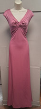 Adrianna Papell Rose Pink Satin Crepe Stretch Mother Bride Groom Formal Dress 10