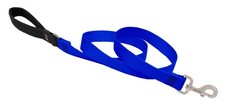Dog Leash by Lupine in 1" Wide Blue 4-Foot Long with Padded Handle