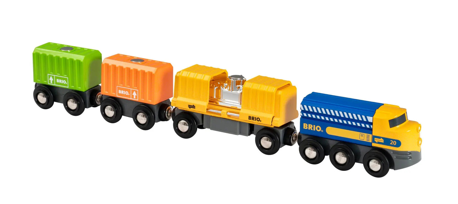 Brio Mehrfarbig Güterzug Mit Drei Waggons - Image 2