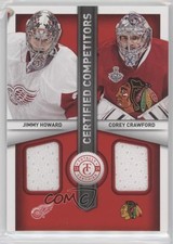2013-14 Totally Certified Red Jimmy Howard Corey Crawford #CC-HC 0s3