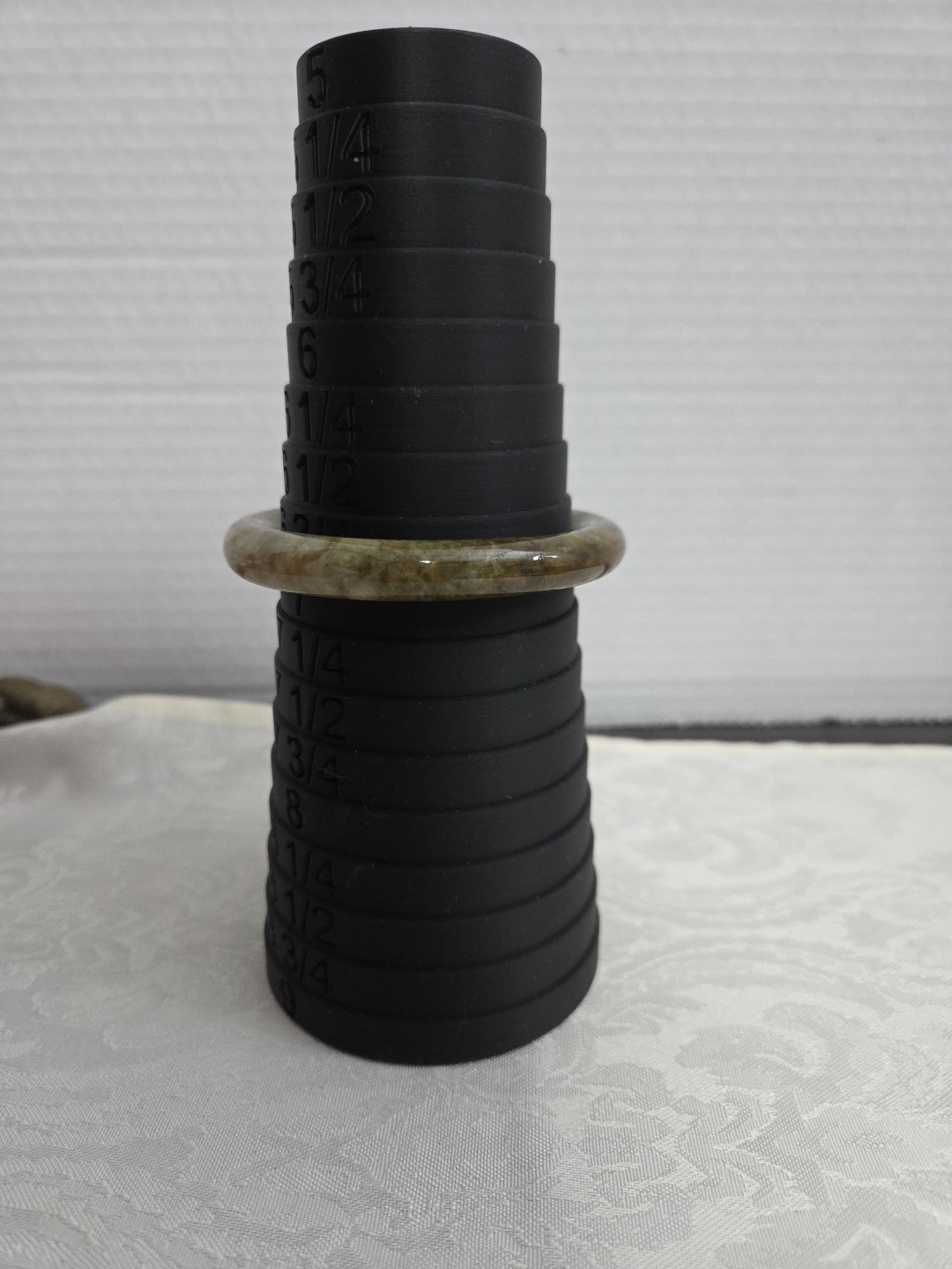 Solid Natural Green jade Stone Bangle Bracelet - image 3