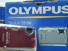 Olympus Stylus 725 SW 7.1MP Digital Camera-Shock  Waterproof WORKS Red 33 