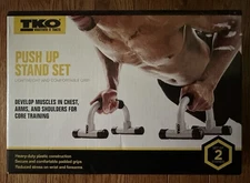 TKO Push Up Stand Set • New In Box • Angled Bars • Sturdy Padded Handles