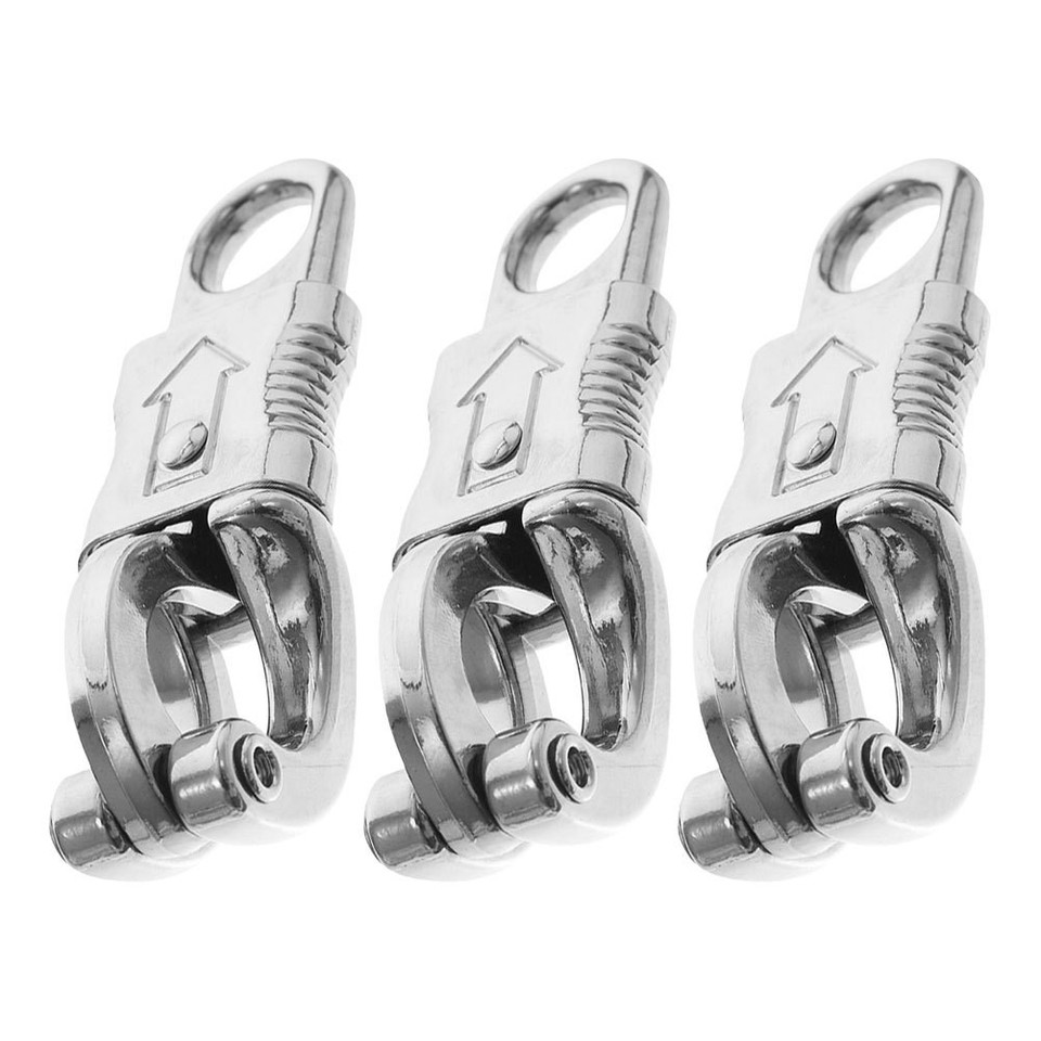 3 Pcs Equestrian Tool Quick Release Snap Hooks Metal Rope Fastener ...