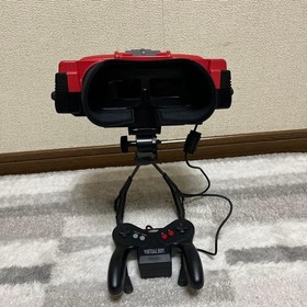 VIRTUAL BOY Nintendo 3D Display Game System Console Cartridge 3p set Japan w/BOX