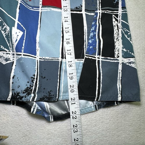 Volcom Shorts Mens 38 Board Shorts Swim Skating Drawstring Unlined Blue Black - Imagen 6 de 7
