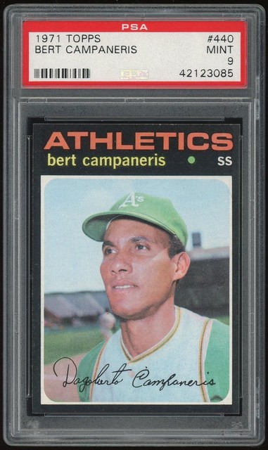 1971 Topps #440 Bert Campaneris PSA 9 *3085