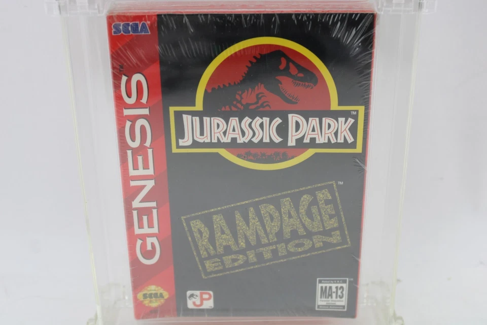 Jurassic Park: Rampage Edition Sega Genesis Rare Fact. Sealed Wata Graded 8.5 A+ - Image 3 of 4