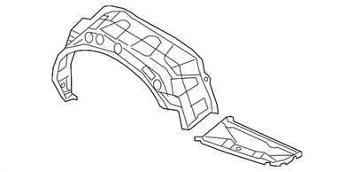 Genuine Audi Wheel Housing Side Panel 8W7-809-410