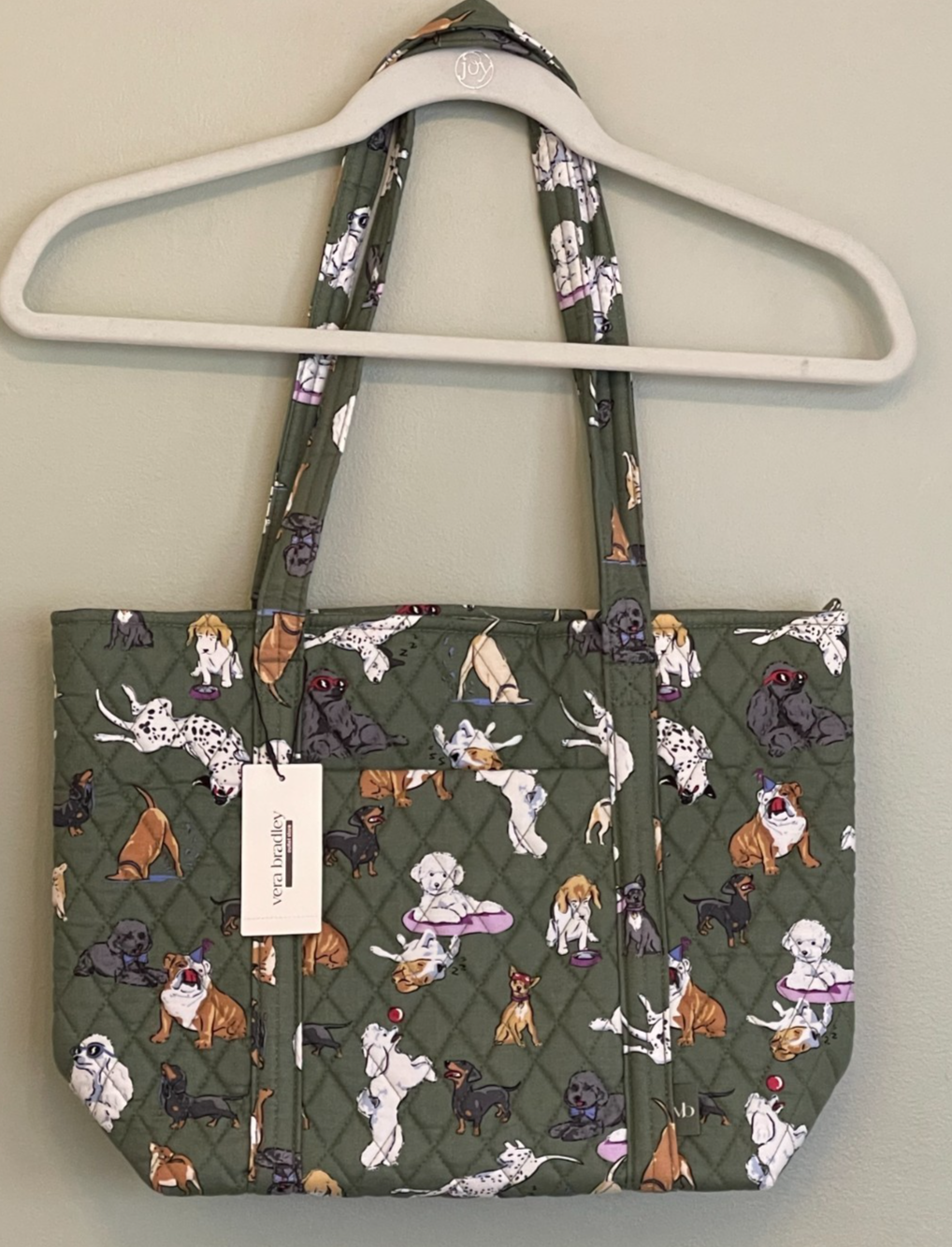 Vera Bradley Small Vera Tote DOG PARK ~ NWT