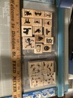 Stampin Up Bundle Bitty Boos Halloween Background Rubber Stamp Set Fall Autumn — photo 3
