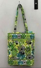 Vera Bradley Lime's Up Quilted Cotton Laptop Travel Tote Bag NWT — photo 1