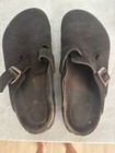Birkenstock Boston Suede Soft Leather Footbed Unisex Read — photo 1