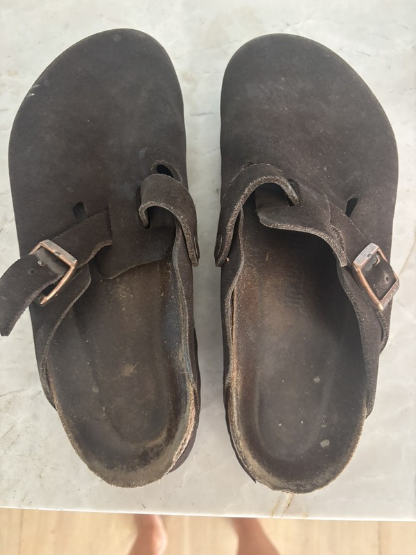 Birkenstock Boston Suede Soft Leather Footbed Unisex Read