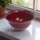 Vintage Haeger Pottery USA 3311 Red Mixing Bowl 10" Large Kitchen Farmhouse EUC