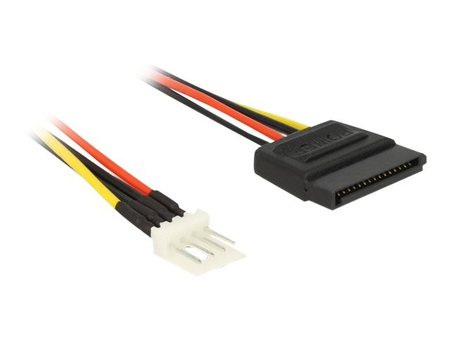 Delock 0.15m SATA 15p / 4p 0,15 m SATA a 15 pin 4-pin PWM Maschio 83918