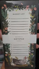 Rifle Paper Co MARKET LIST Notepad Magnetic 65 Sheets 4.25”x8.5” Sealed