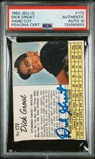 1962 JELL-O HAND CUT #172 DICK GROAT PSA AUTHENTIC AUTO 10
