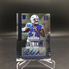 Anthony Boone 2015 Panini Contenders Draft Picks Ticket Blue Auto 267 Duke