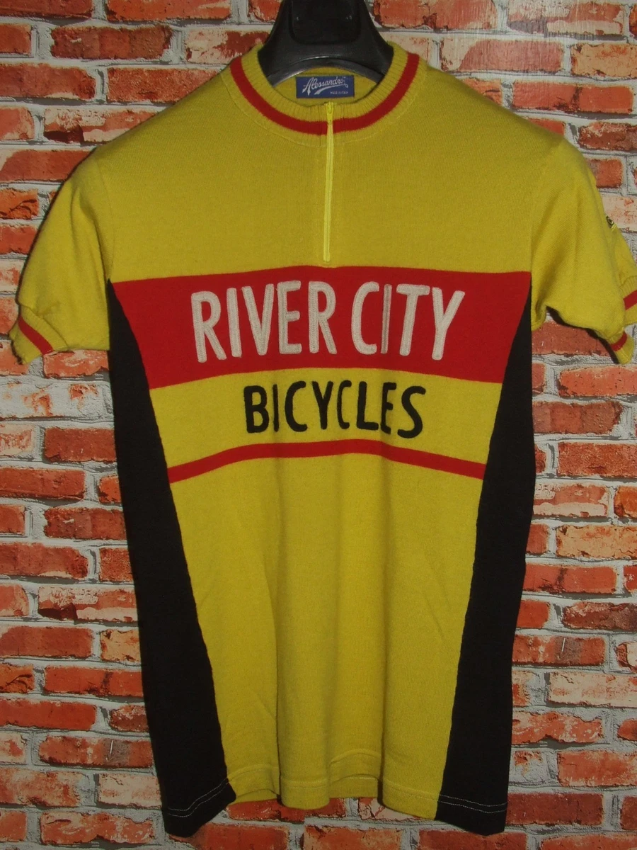 Maillot Cycliste Vintage Eroica Du Tongo - 50% Laine - Années 70 - Taille L - Occasion