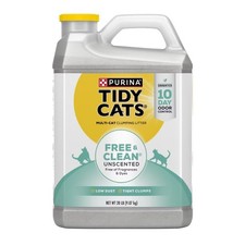 Cats Free Clean Unscented Clumping Scoop Cat Kitty Litter for Multiple Cats