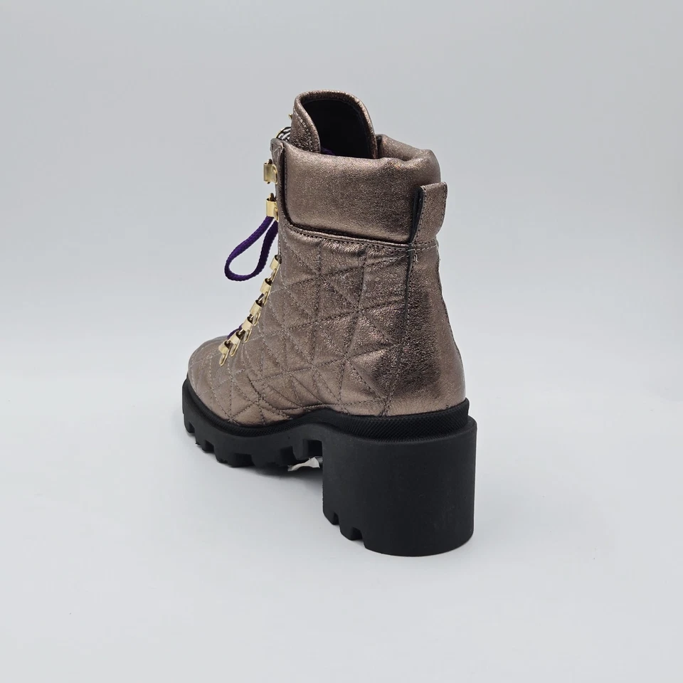 Zapatos De Mujer Stokton Talla 37 Botines Oro Tejido 29CN - Imagen 4 de 4