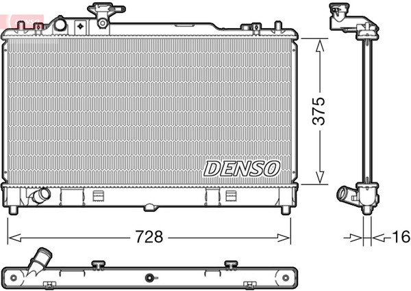Denso MotorküHler WasserküHler DRM44033 FüR Mazda GY GG Station Wagon Ggep GG10-image