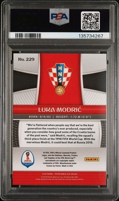 2018 PANINI PRIZM WORLD CUP #229 LUKA MODRIC PSA 10 | eBay