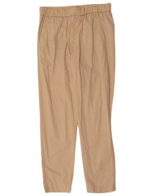COS Damen Tapered High Waist Chino Hose IT 48 XL W32 L28 Beige QV05
