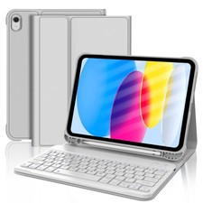 for iPad A16 11-10th Generation Case with Keyboard Smart Stand Folio Detachable
