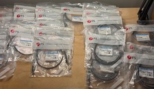 Lot 31x Qty FS Cat6a Snagless SFTP PVC CM Patch Cables from 1ft to 10ft Gray