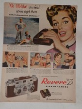 Magazine Ad - 1953 - Revere 33 Stereo Camera