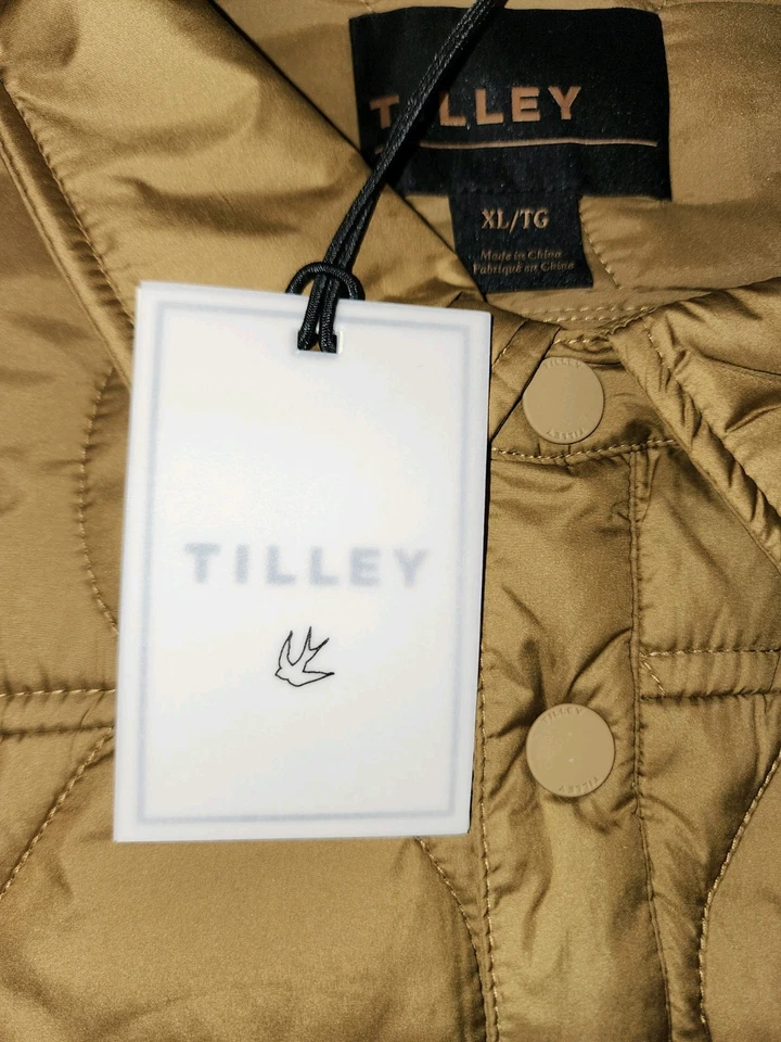 TILLEY Quilted Shirt Jacket Shacket Brown Mens Sz XL - Image 4 of 4