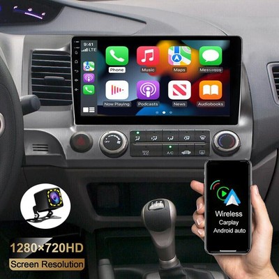 FOR HONDA CIVIC 2006-2011 ANDROID 12 CAR STEREO RADIO GPS WIFI FM NAVI CARPLAY