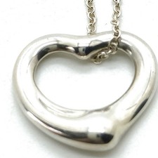 Tiffany and Co. Necklace Peretti Open Heart Silver 925 2344632