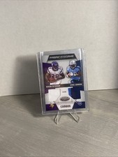 2010 Certified Fabric Of The Game Combos Prime Adrian Peterson Chris Johnson /25