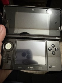 Nintendo 3DS Cosmo Black Handheld Console System CTR-001 Tested Works
